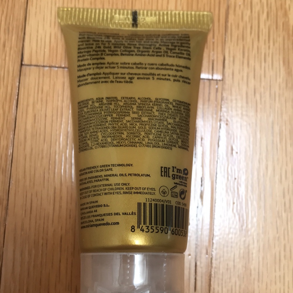 NWT Sealed Miriam Quevedo Sublime Gold Luminous Shampoo & Conditioner Travel Set - Picture 3 of 4